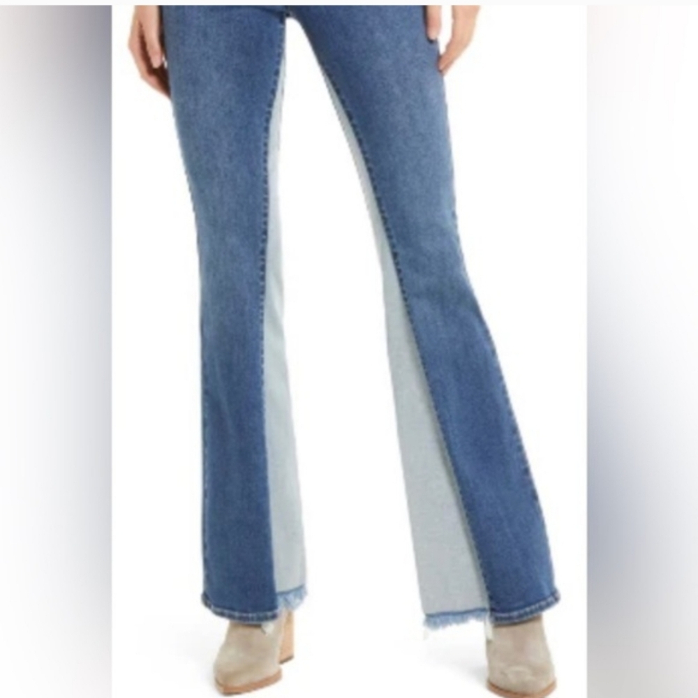 Hidden Jeans‎ Happi two toned flare blue jeans size 28 new